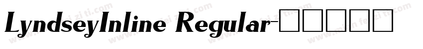 LyndseyInline Regular字体转换